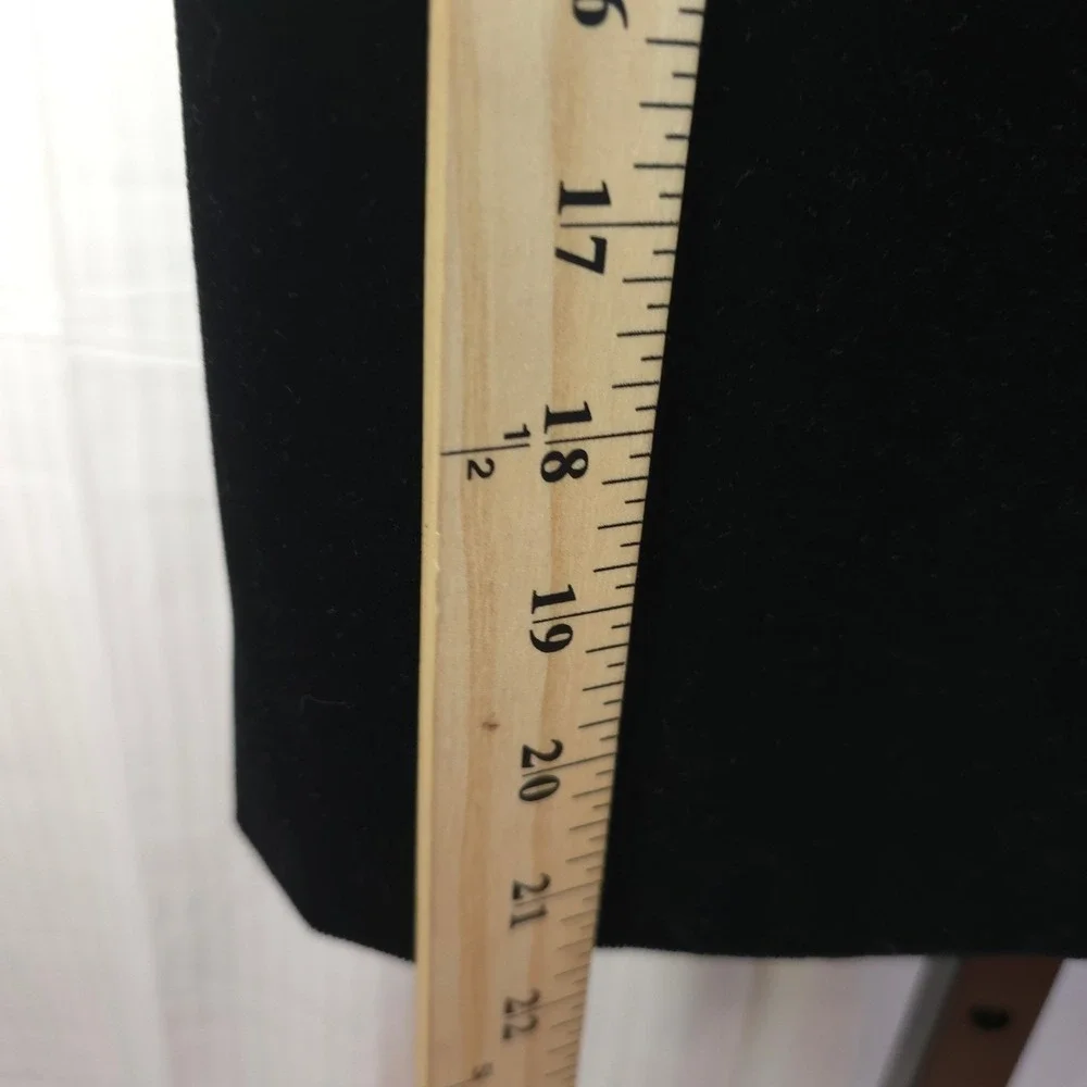 Vtg Henri Bendel‎ Black Velvet Skirt Suit Womens 10 Rhinestone Buttons Italy